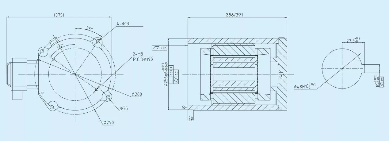 IE4 Cantilever Water Cooled Induction Motor